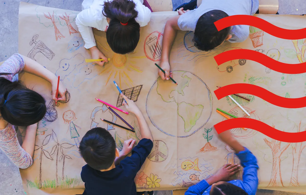 Children drawing