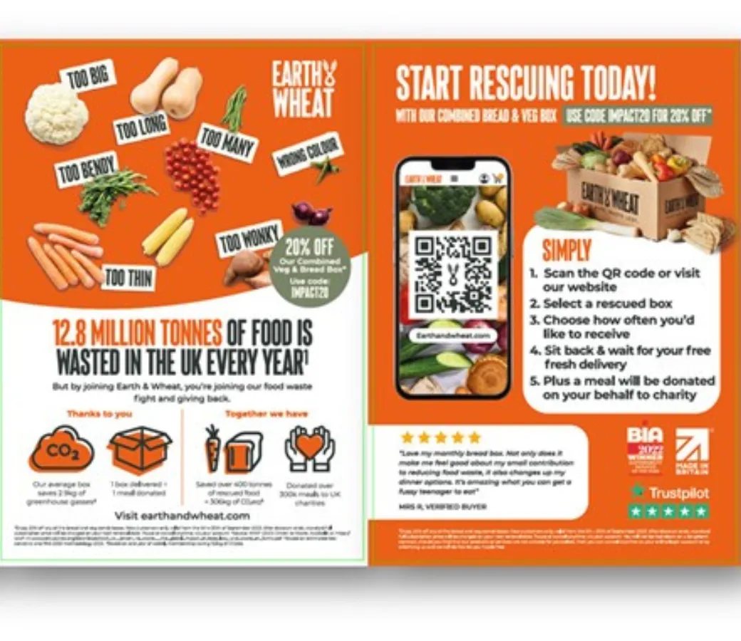 Earth and wheat brochure