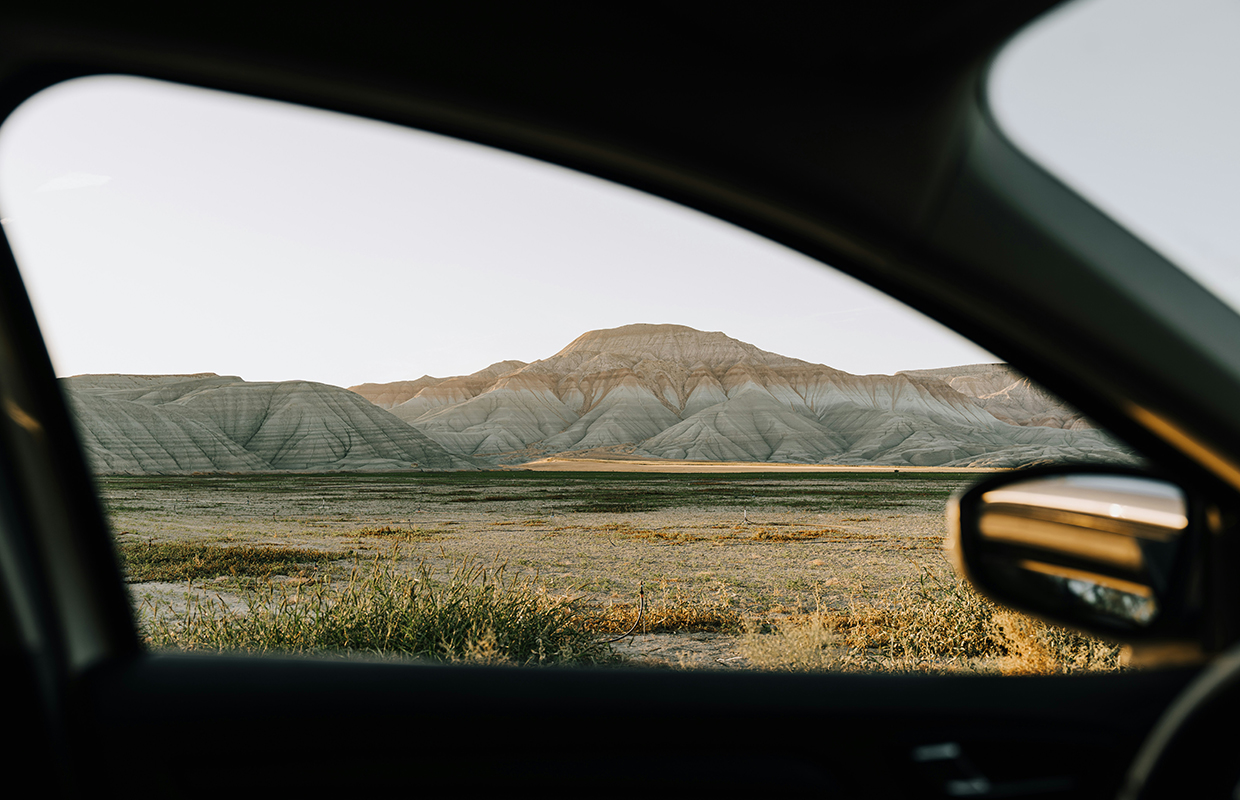 Car window view