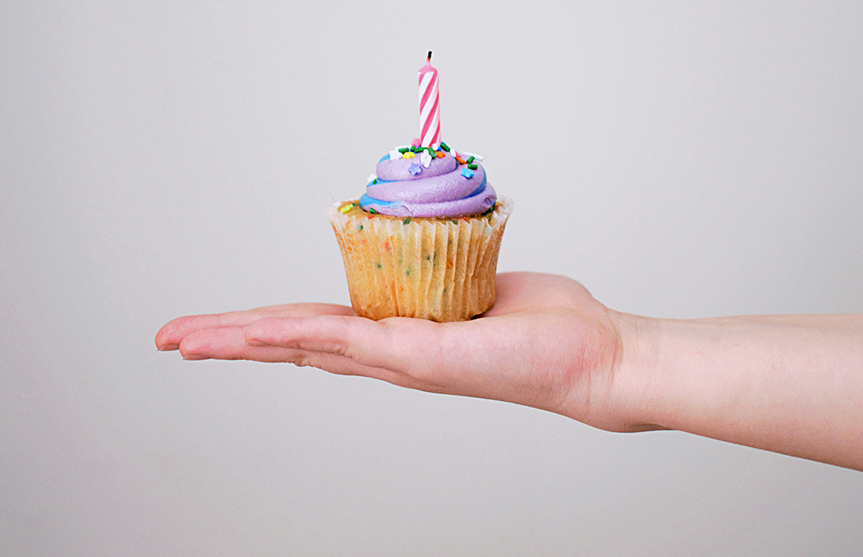 A cupcake