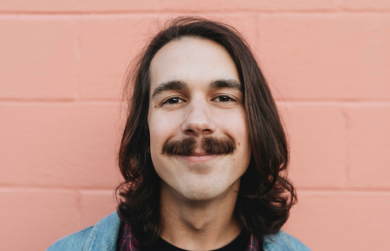A man smiling