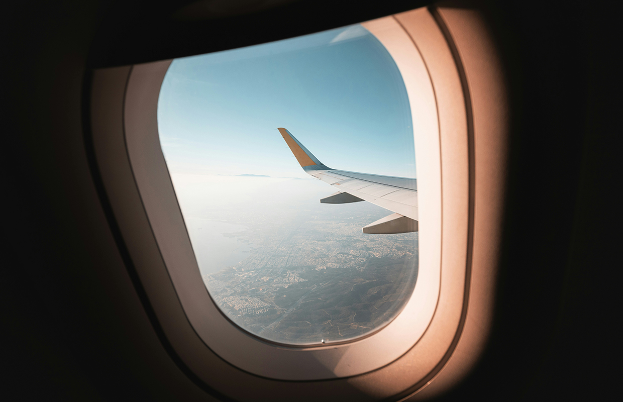 Plane Window View