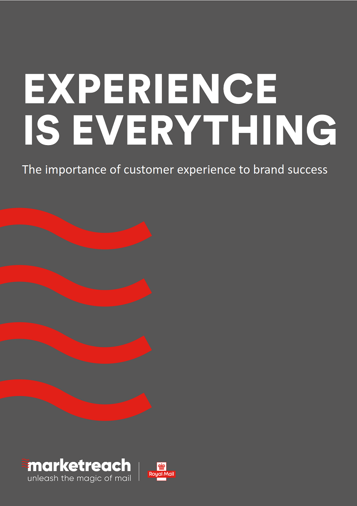 Front Cover of the report Experience is everthing -Marketreach