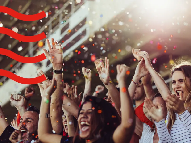 crowd cheering