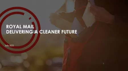 Royal Mail delivering a cleaner future slides