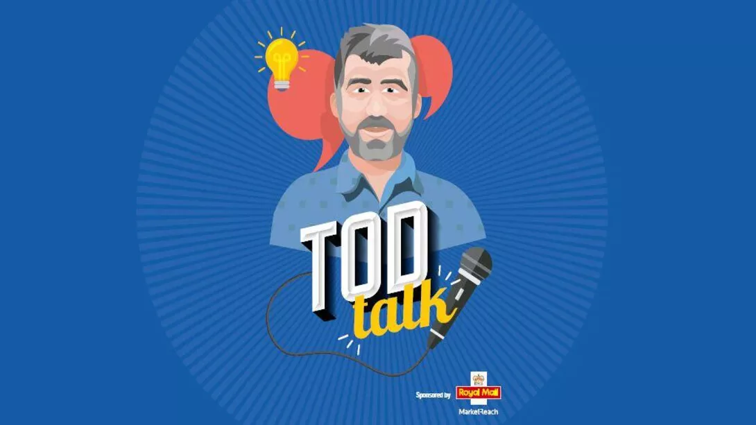Illustrated image with the text "Tod Talk."