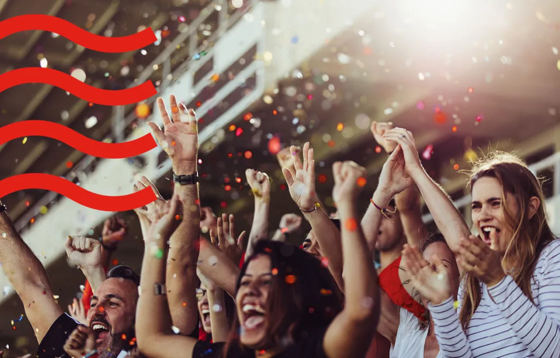 crowd cheering